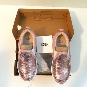 UGG Sequin Stars Slip-on (Pink Crystal)  Size 2 US